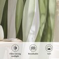 thumbnail image 6 of Sage Green Stripes Sheer Curtains 72 Inch Length, Light Filtering Voile Curtain Panel, Retro Farmhouse Abstract Ripple Rod Pocket Drapes Window Treatments for Living Room Bedroom 52"x72", 6 of 9