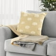 thumbnail image 5 of LR Home Zeal Cotton Poly Filled Pillow in Cream/White, 20" x 20", 5 of 10