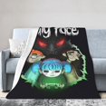 thumbnail image 2 of Manta de franela cálida y acogedora con diseño de Sally Face para sala de estar, dormitorio, cama, sofá, coche, mantas de vellón para todas las estaciones, regalos para niños, adolescentes y adultos,, 2 of 8