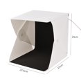 thumbnail image 3 of FlyFlise Professional Mini Photography Light Box Kit Portable Foldable LED Light Kit with Colorful Backdrops, 3 of 8