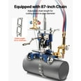thumbnail image 3 of VEVOR CG2-11Y Manual Gas Pipe Cutting Machine 0.2"-2" Thick Pipe 0°-45° Portable, 3 of 9