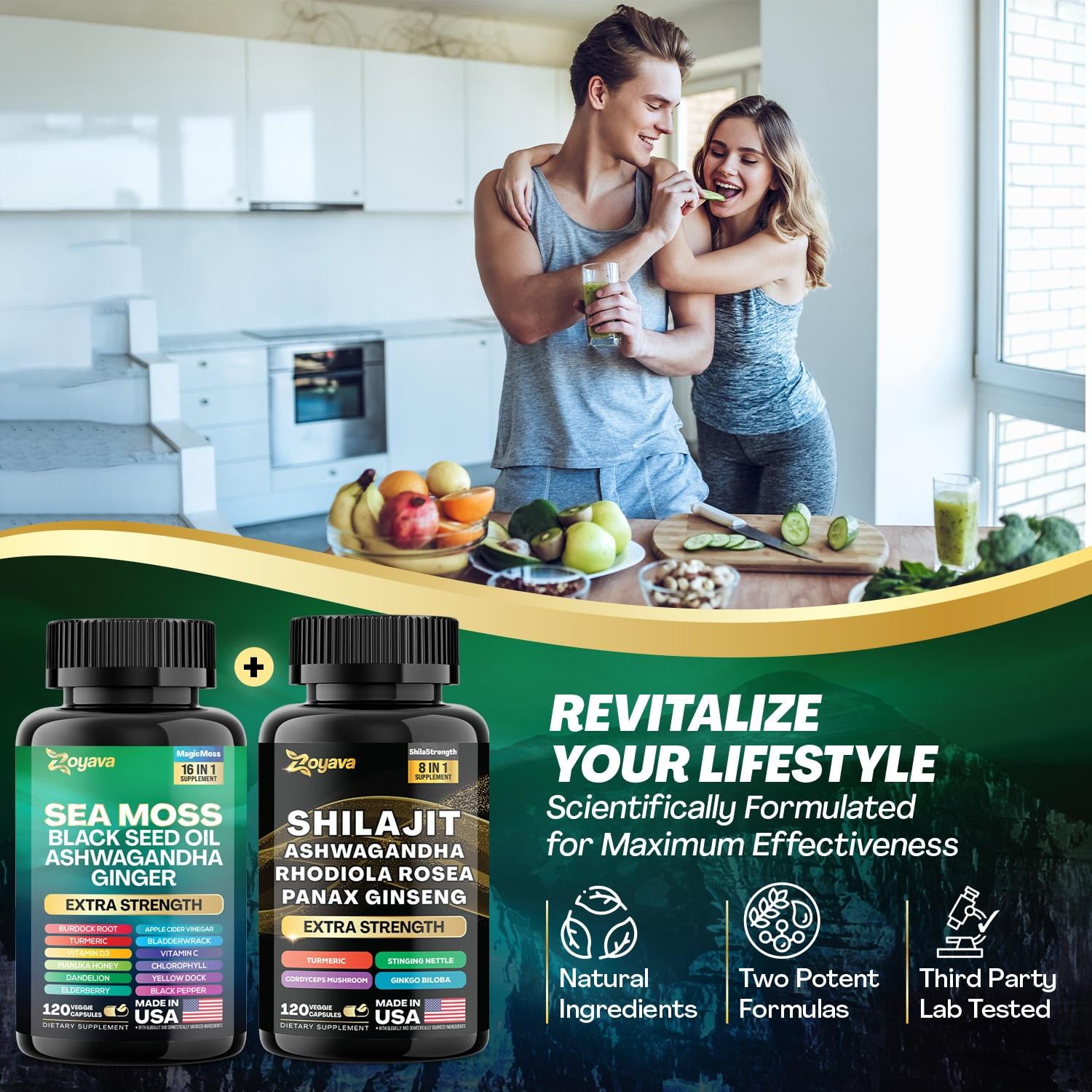 Zoyava Vitality Bundle - Sea Moss, Black Seed Oil Zoyava Vitality Bundle - Sea Moss, Black Seed Oil