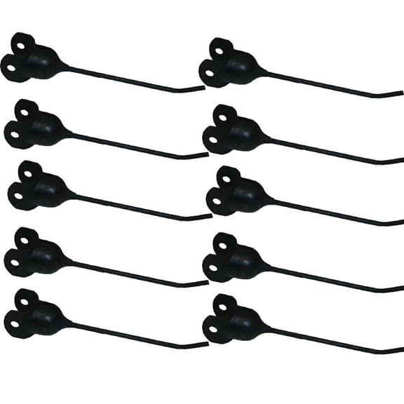 10 Rubber Rake Teeth Fits John Deere & Vermeer R-9 R-23 R24 700 705 AE56204