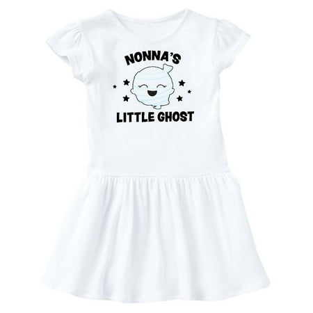 

Inktastic Cute Nonna s Little Ghost with Stars Gift Toddler Girl Dress