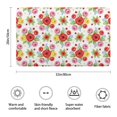 thumbnail image 3 of Pioneer Flower Floral Print Pattern Bathroom Rugs Mat, Non Slip Microfiber Bathroom Rug with Rubber Backing, Soft Mats for Bathroom Floor Tub Shower, 20"x32", 3 of 5