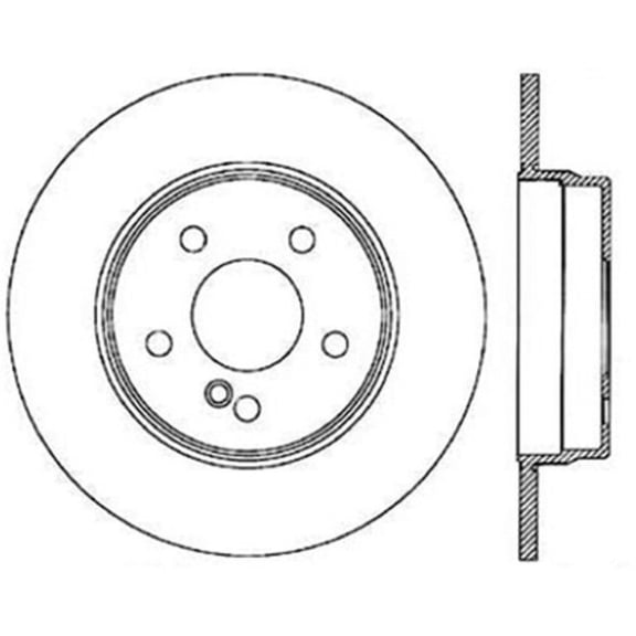Centric Parts Disc Brake Rotor P/N:320.35034 Fits select: 2001-2007 MERCEDES-BENZ C, 1996-2002 MERCEDES-BENZ E
