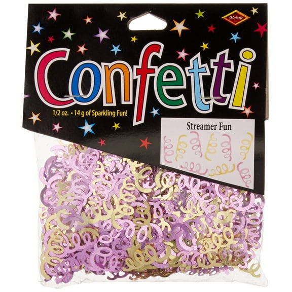 Beistle Streamer Fun Confetti, 1/2 oz, Multicolored