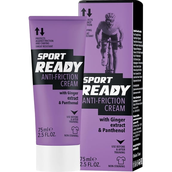 Anti-Friction Cream - Protects against friction and chafing, Sweat Resistant, Non-Staining (75ml)