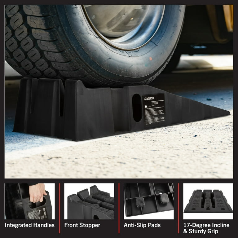Free Shipping! Stalwart Car Ramps for Oil Changes 2-Pack - 16,000 