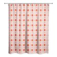 thumbnail image 2 of Creative Products Folk Lattice Pattern in Red 71x74 Shower Curtain, 2 of 2