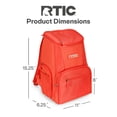 thumbnail image 4 of RTIC 15 Can Soft Sided Cooler Backpack with Pockets, Persimmon, 4 of 6