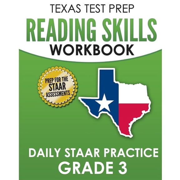 TEXAS TEST PREP Reading Skills Workbook Daily STAAR Practice Grade 3: Preparation for the STAAR Reading Tests, (Paperback)