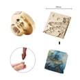 thumbnail image 5 of Cabeza De Sello Art Seal Head Suministros para manualidades multiusos para invitaciones de boda (Star Beach) Wdftyju Libre de BPA, 5 of 5