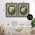 thumbnail image 3 of Stupell Industries Fancy Lace White Florals 2 Piece Black Framed Floater Canvas Set, design by Nan, 31 x 25, 3 of 9