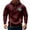 B Wine, variant on Timoontee Men's Vintage Long Sleeve Hoodies Quarter Zip Tactical Pullover Sweatshirts Casual Fall Fashion Hooded Sweatshirts Solid Multi Pockets Tops Black L
