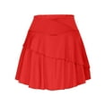 thumbnail image 4 of Npasoilc Athletic Skirts for Women Hight Waisted Stretchy Tiered Ruffle Hem Skirts Lightweight Soft Tennis Fitness Skirts Casual Slim-Fit Mini Skirts, 4 of 6