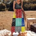 thumbnail image 3 of Bandana Paisley Patchwork Pattern Sleeveless Dress Loose Women's Dress Dresses Luxury Evening Dresses, 3 of 9