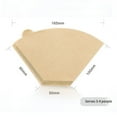 thumbnail image 2 of CNKOO Cone Coffee Filters  100 Count 1-4 Cups Unbleached V60 Disposable Coffee Filter Paper  Compatible with Conical Shaped Pour Over Coffee Dripper and Drip Coffee Maker, 2 of 4