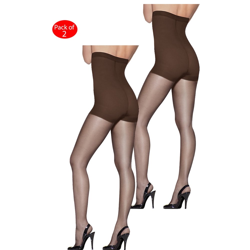 Hanes Hanes Silk Reflections High Waist Control Top, Color Gentlebrown, Size EF PACK OF