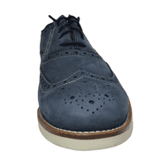 Johnston Murphy Mens Watkins Wingtip Oxfords Nubuck Navy 9.5 M