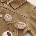 thumbnail image 6 of GYRATEDREAM Infant Toddler Boys Spring Fall 3Pcs Set Baby Long Sleeve Bear Print Tshirt Pullover Top + Denim Jacket Coat + Long Jean with Pockets Outfits Kids Fashion Clothes for 5 Months-5 Years, 6 of 8