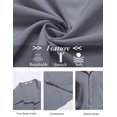 thumbnail image 5 of COOFANDY Mens Casual Business Shirts Button Up Slim Fit Short Sleeve Shirts Work Office, 5 of 6