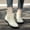 Beige, variant on Womens Waterproof Non-Slip Short Ankle Rain Boots, Solid Color Thick Sole Outdoor Footwear for Rainy Days, Botas de Lluvia Cortas Para Mujer