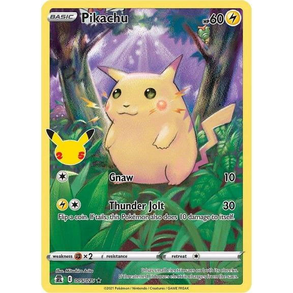 Pokemon Celebrations Holo Rare Pikachu #5