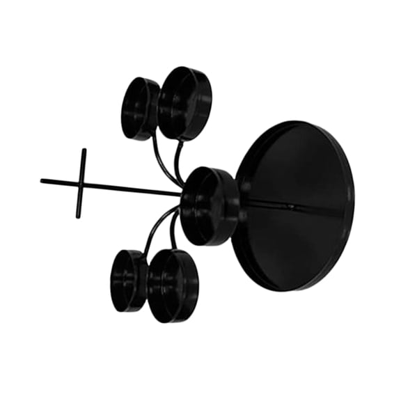 FOMIYES Iron Candlestick Holder Rustic Style for Ancestor Worship and Outdoor Memorials