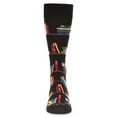thumbnail image 2 of MeMoi Men's "Bookshelf" Rayon from Bamboo Blend Novelty Crew Sock - Mens - Male, 10-13, Black, 2 of 6