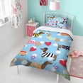 thumbnail image 4 of Colorful Funny Dachshund Duvet Cover and Pillowcase Set for Single Bedding, Bedroom Accessories for Kids Teens, 4 of 5
