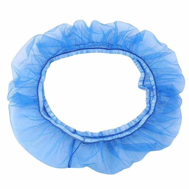 Birdcage Cover Mesh Elastic Opening Airy Seed Catcher Skirt Soft Ventilated Washable Reusable Netting Guard Protector Blue M