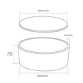 thumbnail image 2 of Piscina de bolas TRENDBOX de espuma viscoelástica suave para interiores para niños pequeños, color blanco, 2 of 8