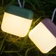 thumbnail image 1 of Lámpara portátil LED para acampada - Lámpara colgante recargable con mando a distancia, 3 colores y atenuante, rosa o verde, 1 of 6