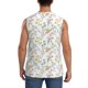 thumbnail image 4 of Fotbe Floral Men's Camiseta sin Mangas Estampada para Hombres, Playera Casual para Gimnasio, Entrenamiento, Playa-Large, 4 of 7