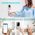 thumbnail image 2 of Wi-Fi & Bluetooth Smart Lock,hornbill Keyless Entry Smart Front Lock,Touch Screen Keypads, App Control, Auto Lock, Compatible with Alexa, Remotely Control (Included G2 Gateway), 2 of 7