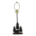 thumbnail image 3 of Ebros Rustic Black Bear in Pine Trees Forest Metal Table Lamp & Shade 24.5"High, 3 of 7