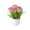Pink, variant on Realistic Floral Potted Arrangement For Home Centerpiece Indoor And Outdoor Use