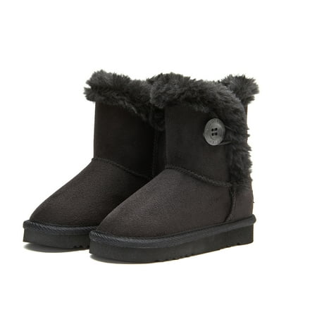 

Weestep Wood Button Warm Shearling Winter Lightweiaght Snow Boots