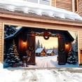 thumbnail image 3 of Christmas Background Cloth for Photography 400 cm x 180 cm Polyester Hanging Festive Garage Decor with Rope, 3 of 6