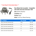 thumbnail image 2 of Rear Wheel Hub Assembly - Compatible with 2005 Chevy Silverado 1500, 2 of 2