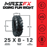 MASSFX 25X8-12 ‚ 25X10-12 MS ATV Tire 4 Set Front Rear 6PLY rating MASSFX 25X8-12 ‚ 25X10-12 MS ATV Tire 4 Set Front Rear 6PLY rating Sansujyuku sansujyuku.com