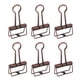 thumbnail image 5 of 50 clips para carpetas de metal de 32 mm, fuerte fuerza de sujeción, clips huecos para carpetas de papel para oficina, escuela, hogar, bronce púrpura, 5 of 5