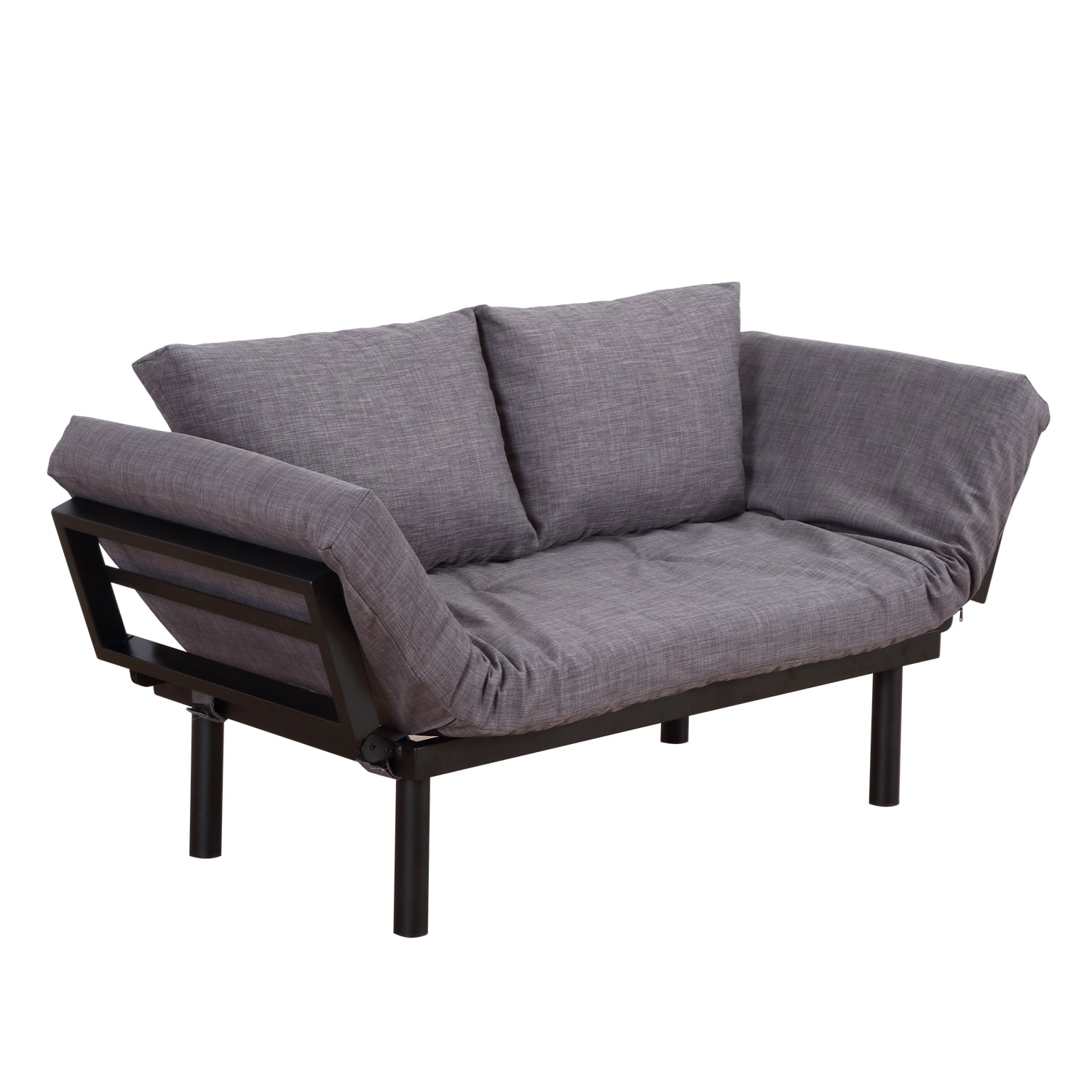 Single Person 3 Position Convertible Couch Chaise Lounger Sofa