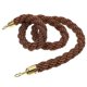 thumbnail image 1 of Hemp Stanchion Rope for Crowd Control with Hook Braided Rope Barrier 1m, 1 of 4