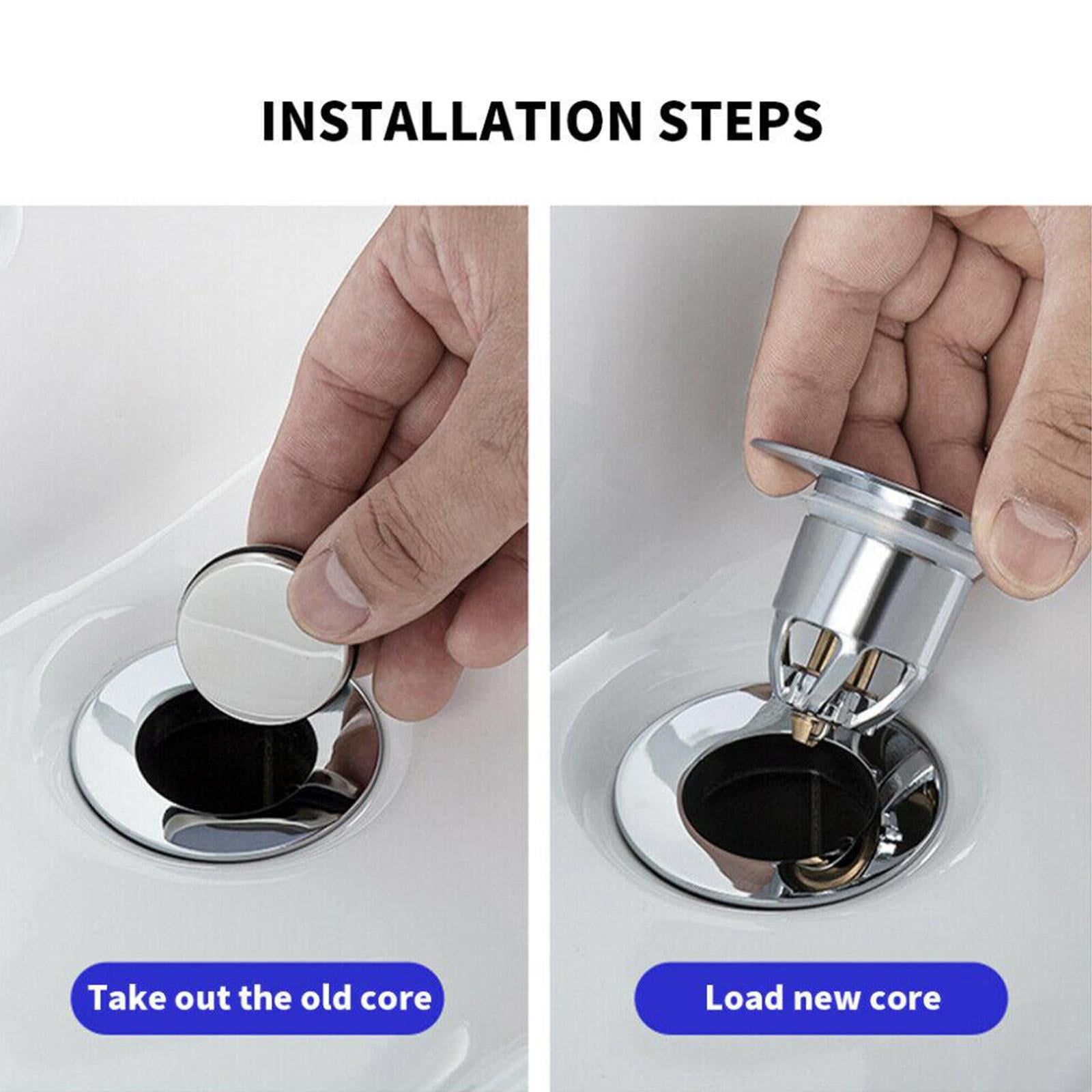 Universal Bathroom Sink Plug Stoppers Wash Basin Cores Bounce Drain  Filters0✨/✨