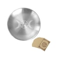 thumbnail image 4 of TQEHS Plato de altar para rituales, cuenco plano de acero inoxidable para bandeja de tarot. Jewe A7L8, 4 of 5