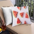thumbnail image 1 of Ahgly Company Foods Watermelon Outdoor Throw Pillow, 18 inch by 18 inch, 1 of 6