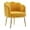 Yellow, variant on Sumdeal Modern Velvet Accent Barrel Chairs for Living Room,Shell Shape Chairs Comfy Upholstered Vanity Chairs Dining Chairs with Golden Metal Legs Desk Chair Makeup Chairs for Bedroom (Pink)