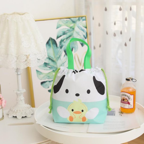 Sanrio-fiambrera portátil con cordón para mujer, bolso Kawaii de Hello Kitty, bolsa de almacenamiento para niños, bolsa de Picnic de viaje al aire libre xuanjing unisex